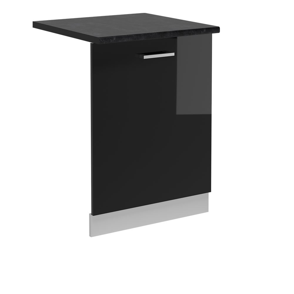Vicco Panel przedni zmywarki R-Line, Czarny wysoki połysk, 60 cm , BP Antracyt