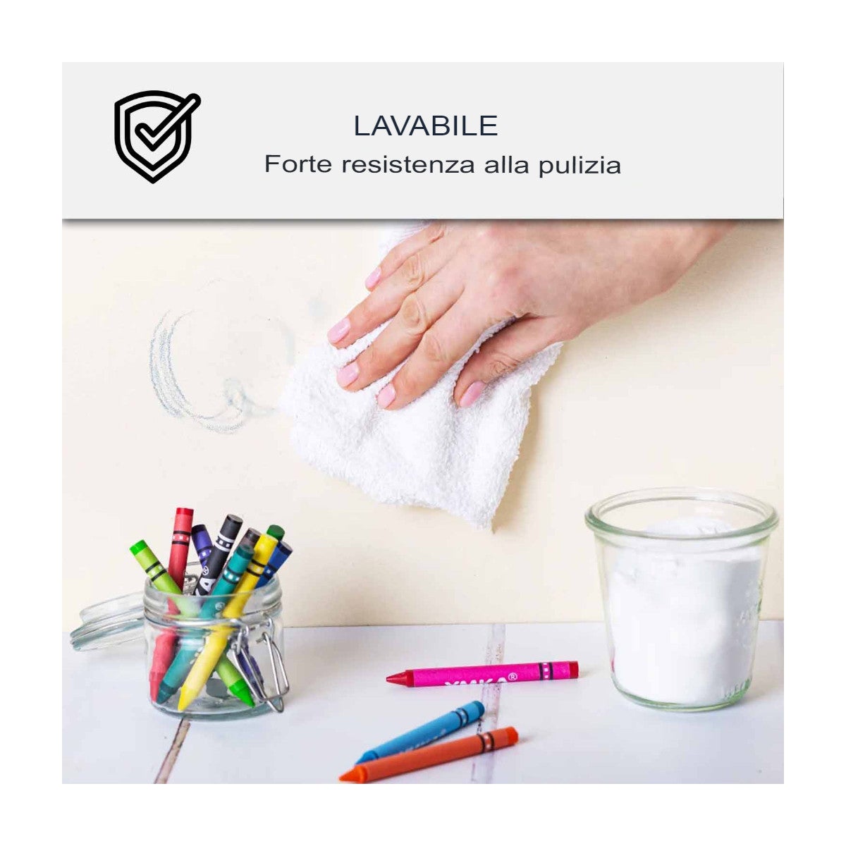 Pittura vellutata per pareti e soffitti: ARCADECO - 1211 - 2,5 L (+ o - 30m² per strato) Bianco - ARCANE INDUSTRIES - 4