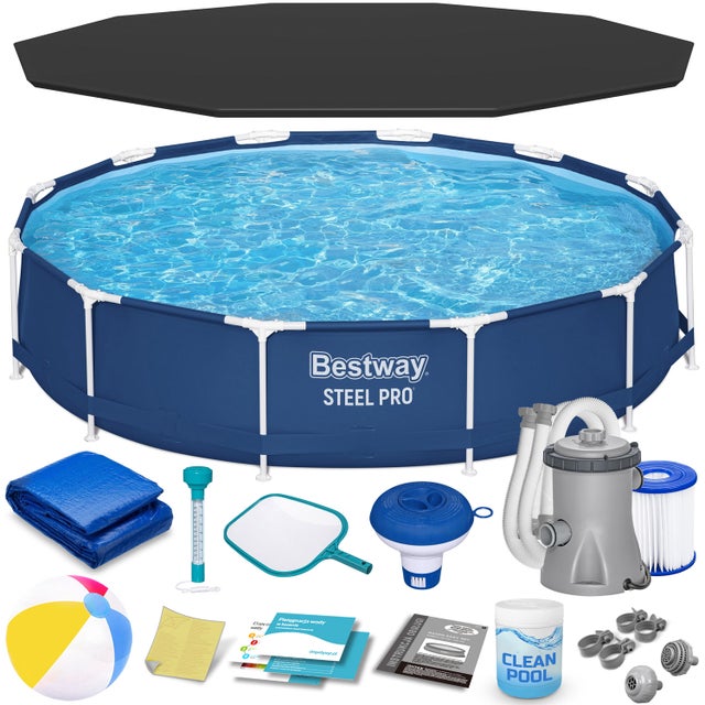 Basen ogrodowy, okrągły Bestway 56681-15W1 366x76cm
