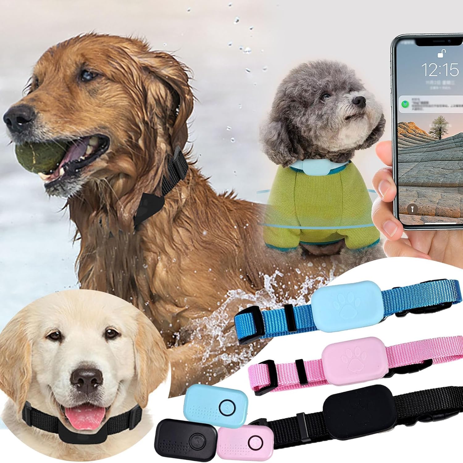 Collar GPS para gatos, rastreador GPS para perros y gatos, ubicación en tiempo real sin suscripción, compatible con iOS/Android, resistencia al agua - 5