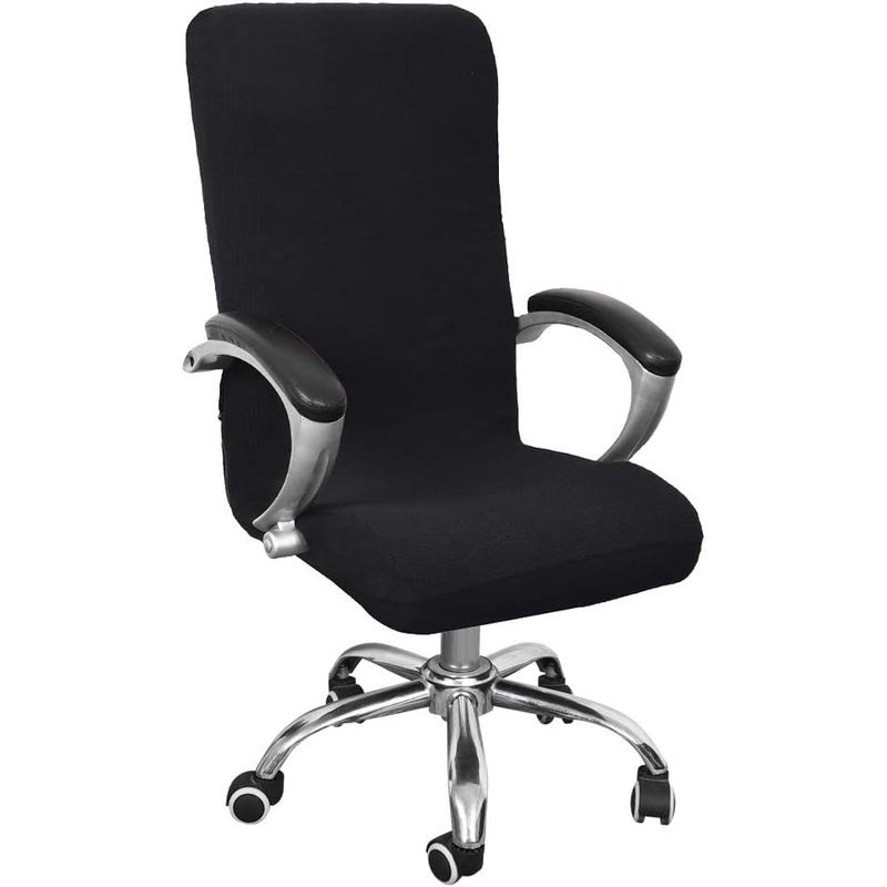 Pokrowiec na krzesło biurowe Universe Stretch z mikrofibry, zmywalny, elastyczny pokrowiec na krzesło biurowe, wygodne pokrowce na fotele D