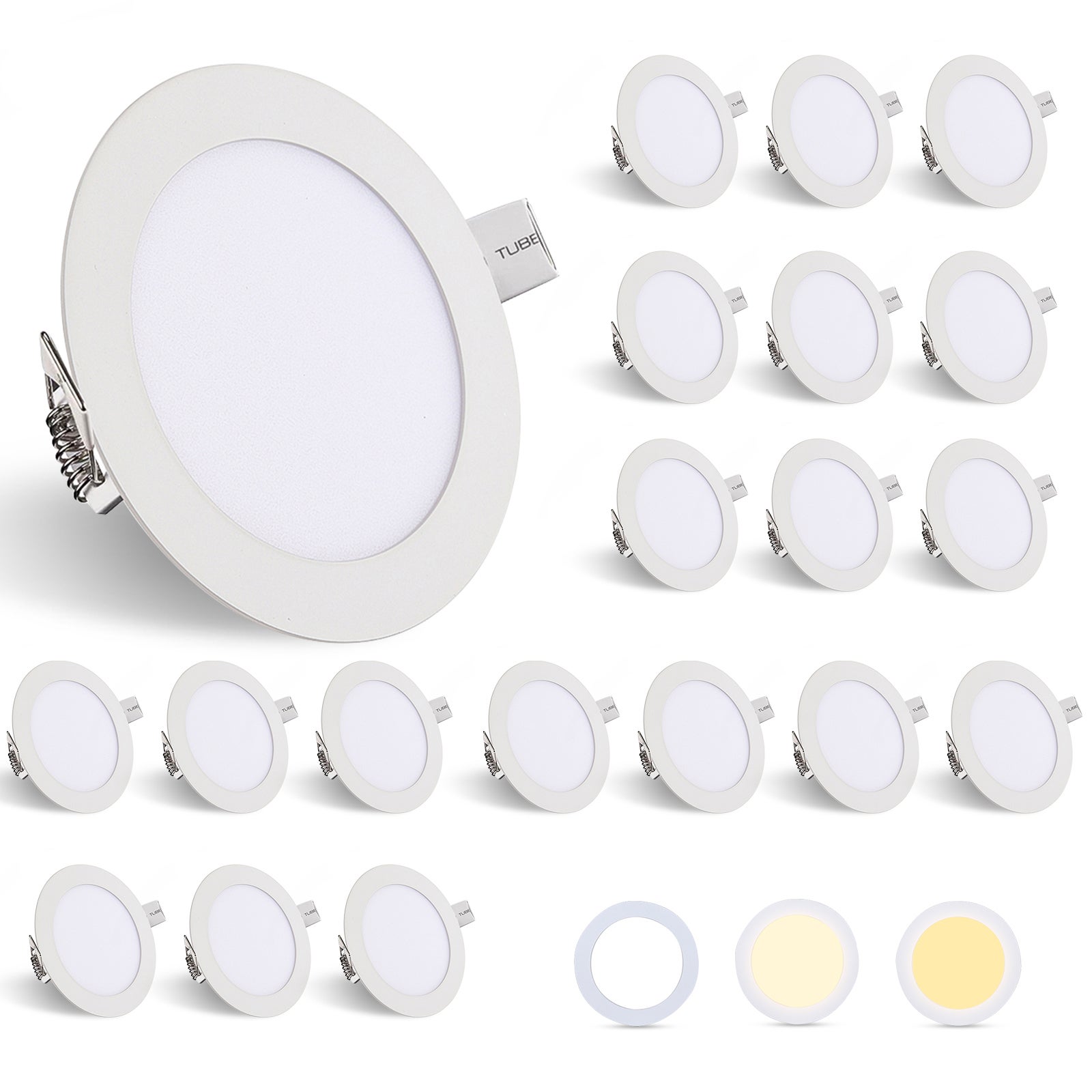 20 Faretti LED Da Incasso OYAJIA 5W 230V - Luci Plafoniera Set Spot IP44