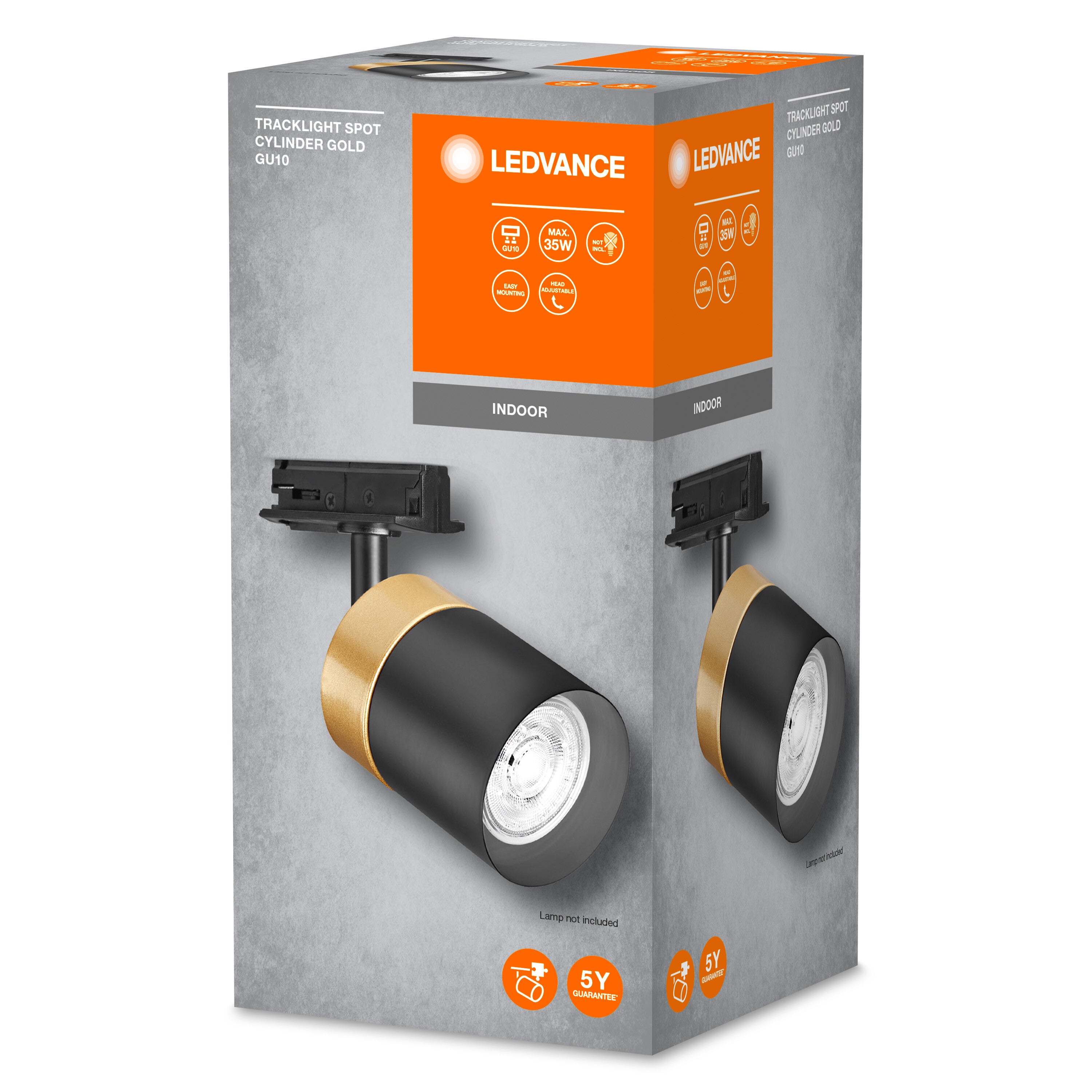 Tête de luminaire, système LEDVANCE TRACKLIGHT, or/noir,GU10 - 2