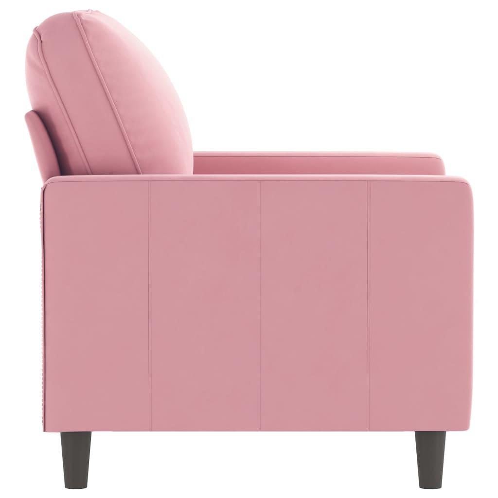 Fauteuil Rose 60 cm Velours - 4