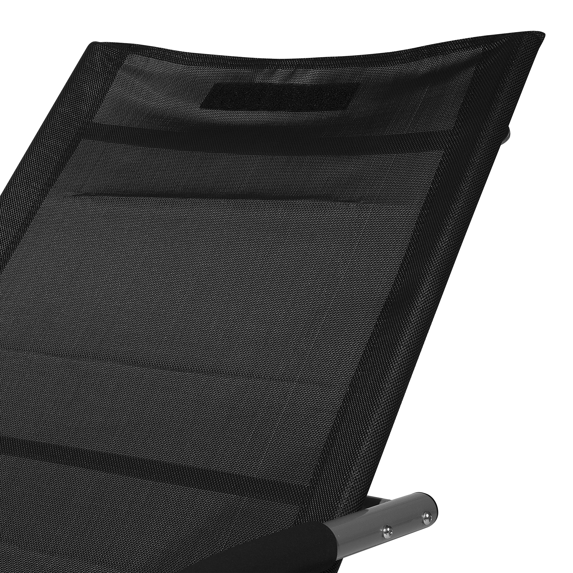 Lettino Prendisole a Dondolo CARANO Metallo Nero - 8