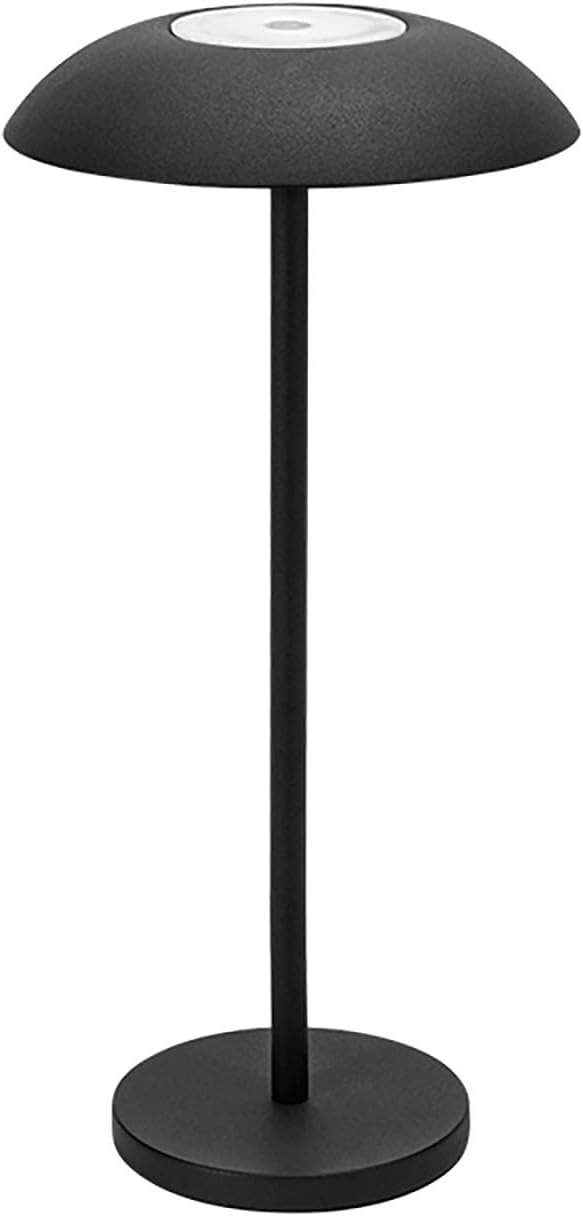 Bezprzewodowa lampa stołowa lampa stołowa z możliwością ładowania lampka nocna z ciepłym światłem bezstopniowa regulacja jasności lampka nocna czarna