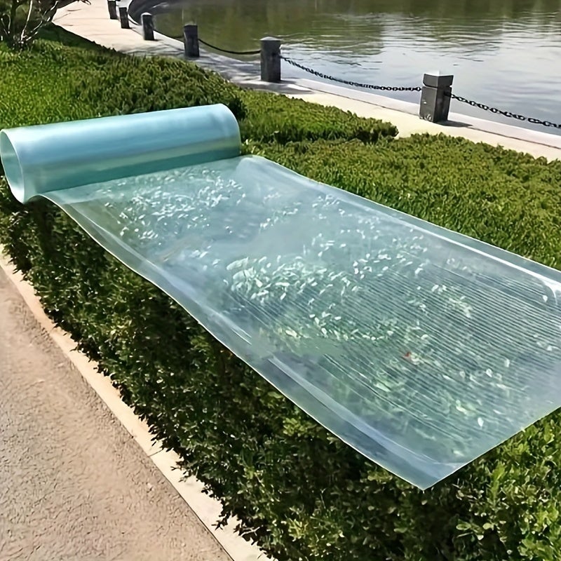 Panneaux de toiture en polycarbonate, panneaux d'éclairage transparents en PRFV, adaptés aux serres et au jardinage (0,5 x 5 m x 0,8 mm). - 5