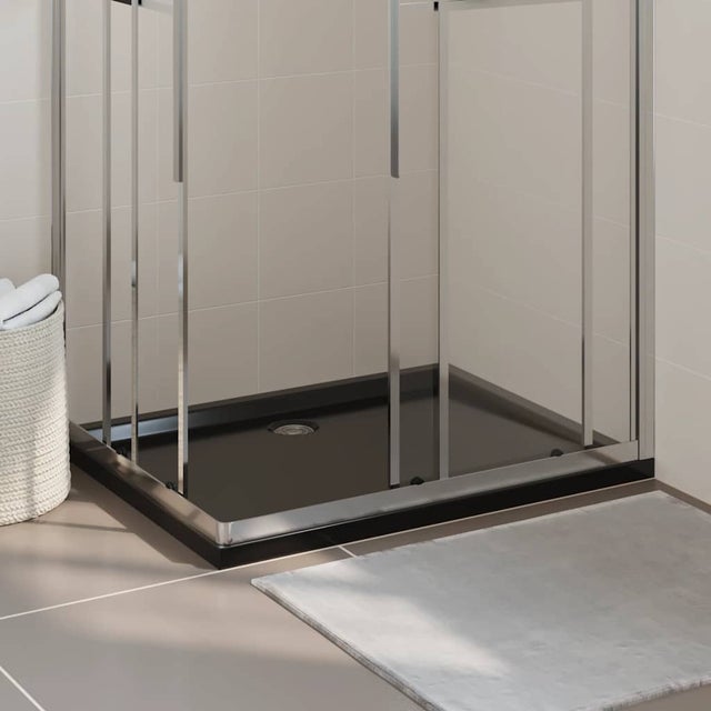 Maison Exclusive - Base de chuveiro retangular 80x100 cm ABS preto
