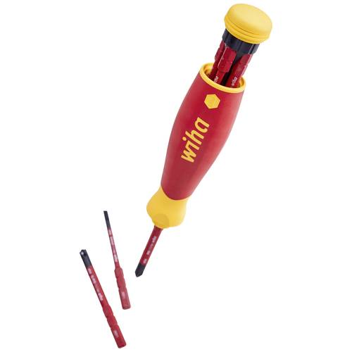 Wiha Screwdriver with bit magazine PocketMax® electricmixed with 4 slimBits VDE - 2