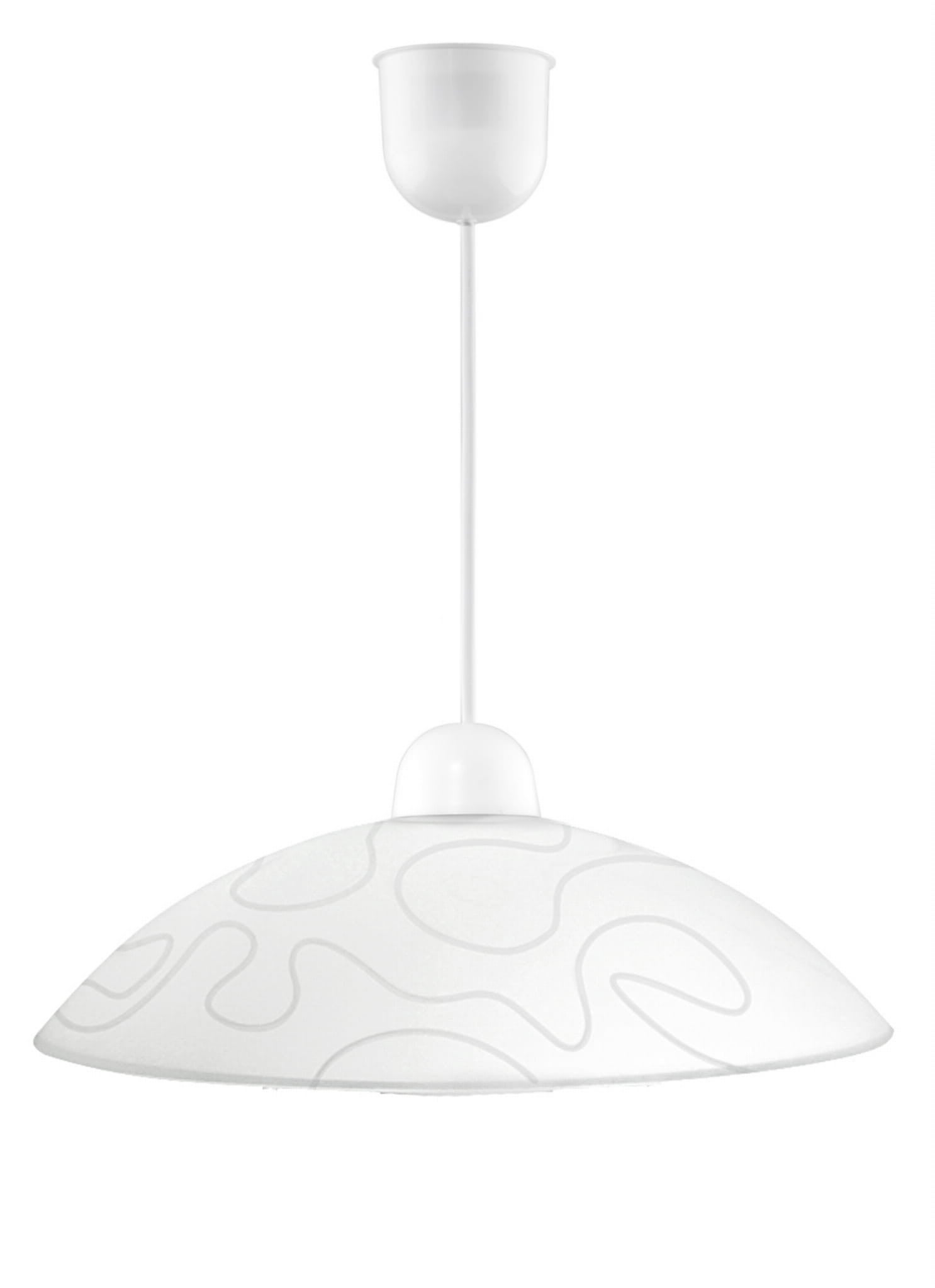Lampa wisząca Malibu biała 1xE27x60W wym: 70 x 40 x 40 cm szkło Candellux
