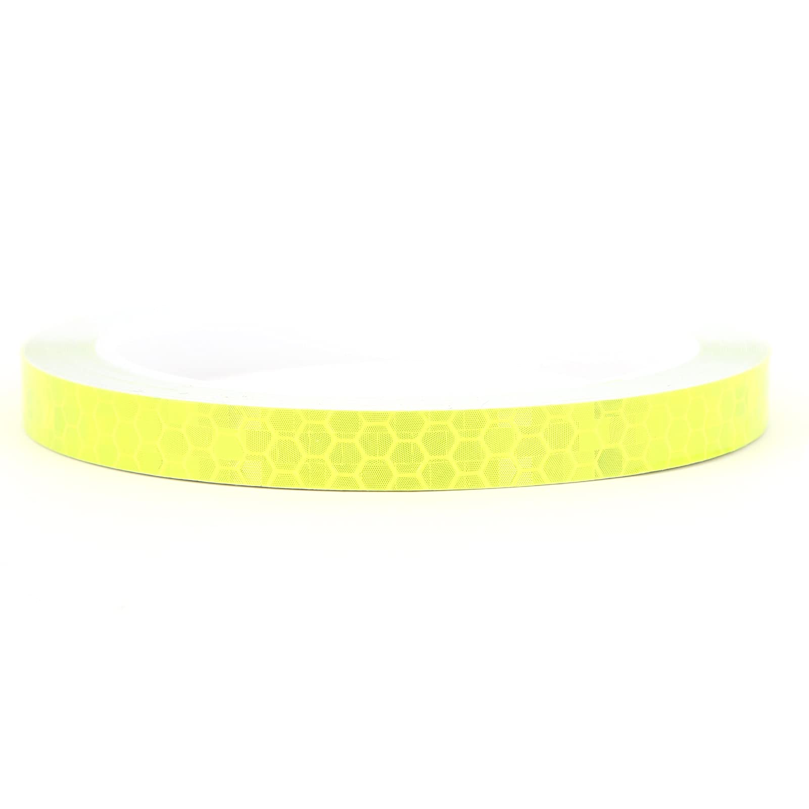 Adesivos reflexivos padrão hexagonal fita luminosa impermeável para carro motocicleta decoração diy (amarelo) - 3