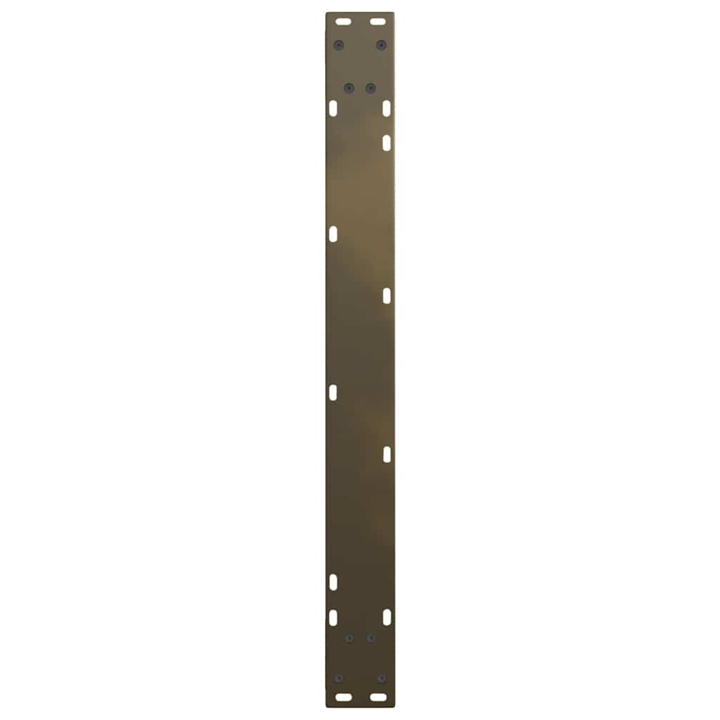 Pernas de mesa de jantar em forma de V 2 unidades de aço natural - COMFORTXL - 7