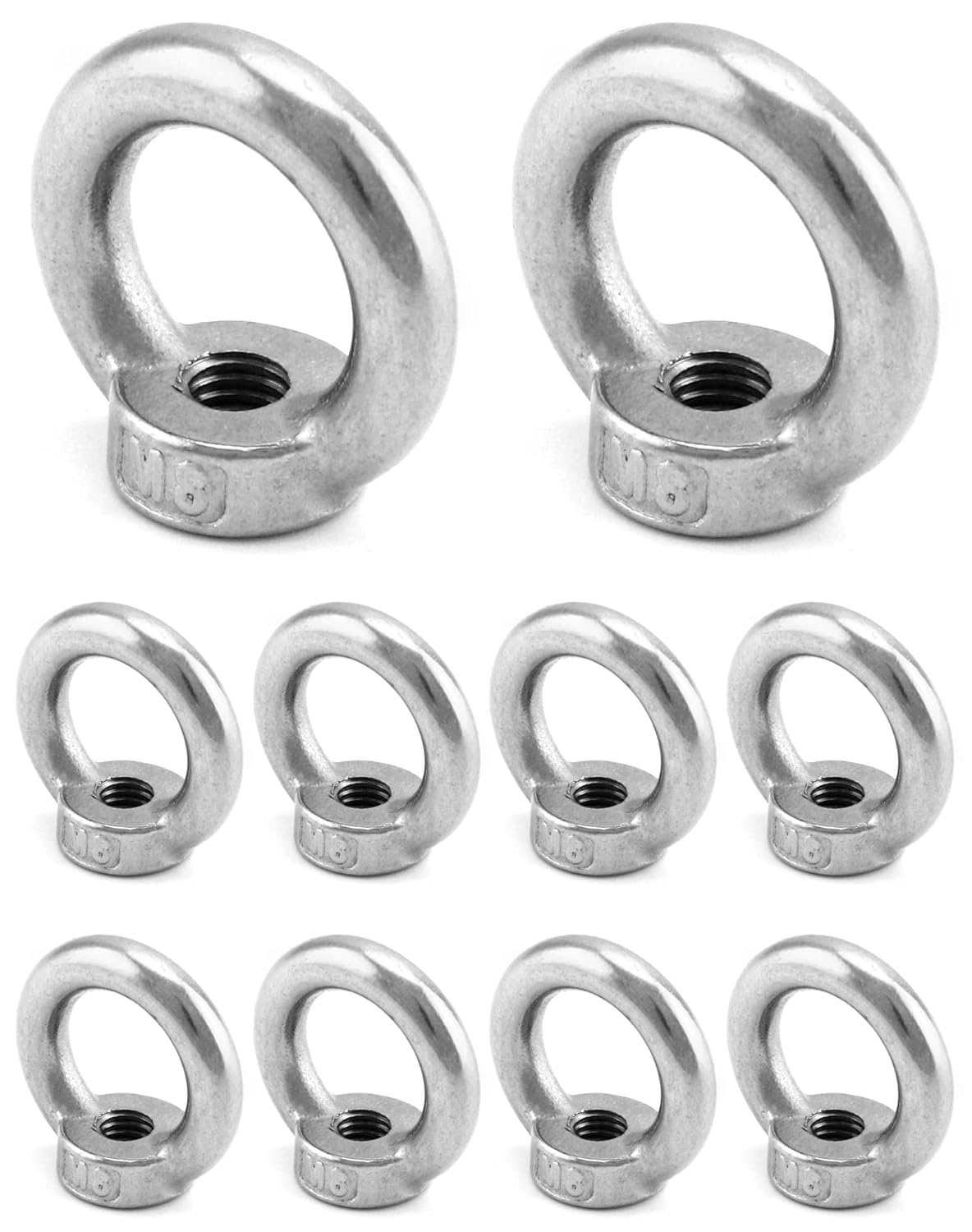 Lot De 8 Écrous D'Essieu En Acier Pour Skateboard - Taille 12x8x6mm - Universels