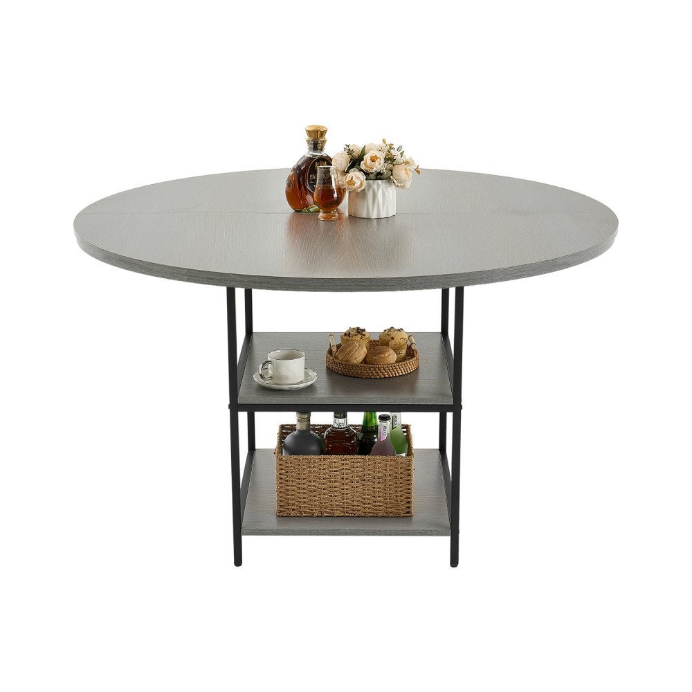 Essenza Mesa Redonda Para Comedor, Tablero De Mdf Laminado Y Base De Hierro, 119 Cm, Para 4–6 Personas, Ideal Para Cocina Y Comedor , Leroy Merlin