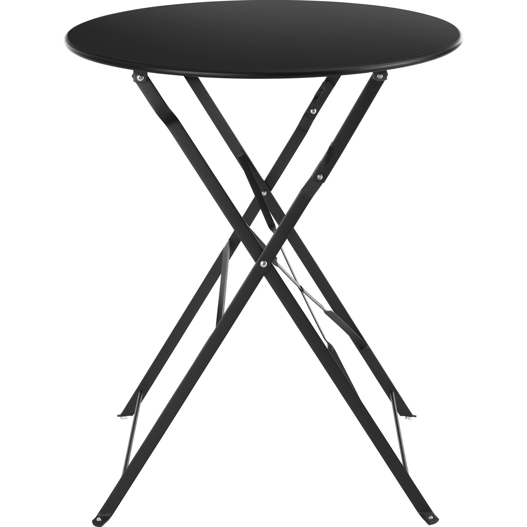 Set tavolo da bistrot nero, pieghevole per 2 persone TECTAKE - 9