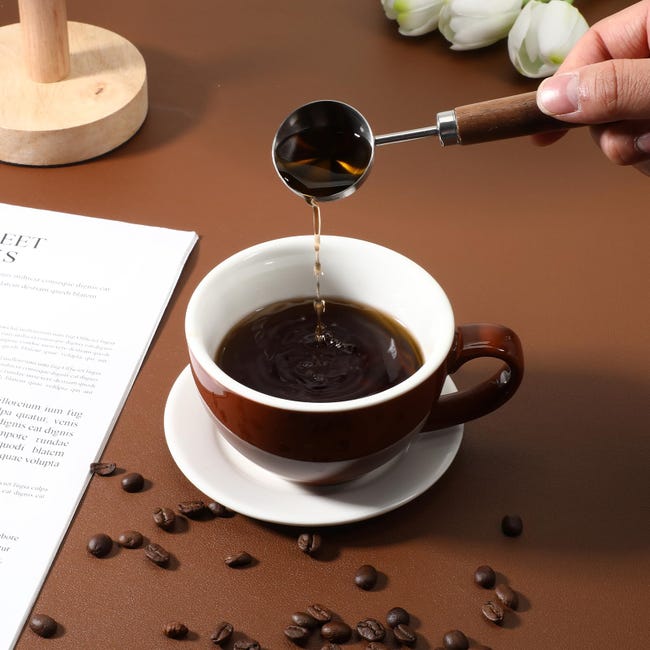 Cucchiaino da caffè in acciaio inossidabile da 15/30 ml con Cucchiaino da caffè in acciaio inossidabile da 15/30 ml con