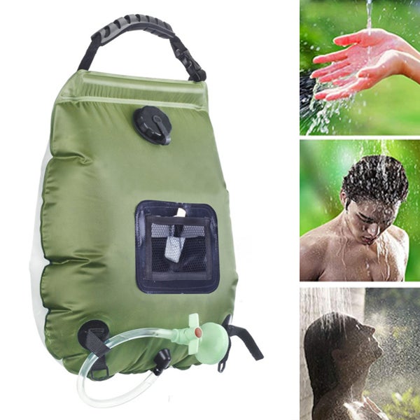 Doccia Portatile Da Campeggio 20L Con Pompa Solare - Per Spiaggia E Escursionismo - Foto 3