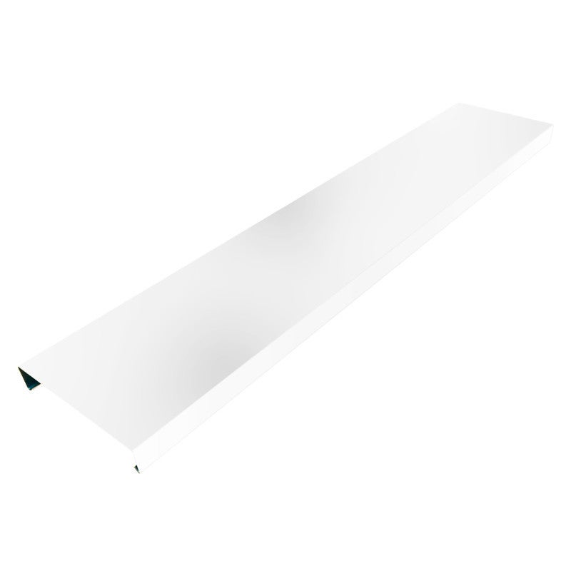 Couvertine aluminium 210 mm RAL 9010 Blanc Pur – 2 m – Épaisseur 1,5 mm PREMIUM – ALUHOME - 2
