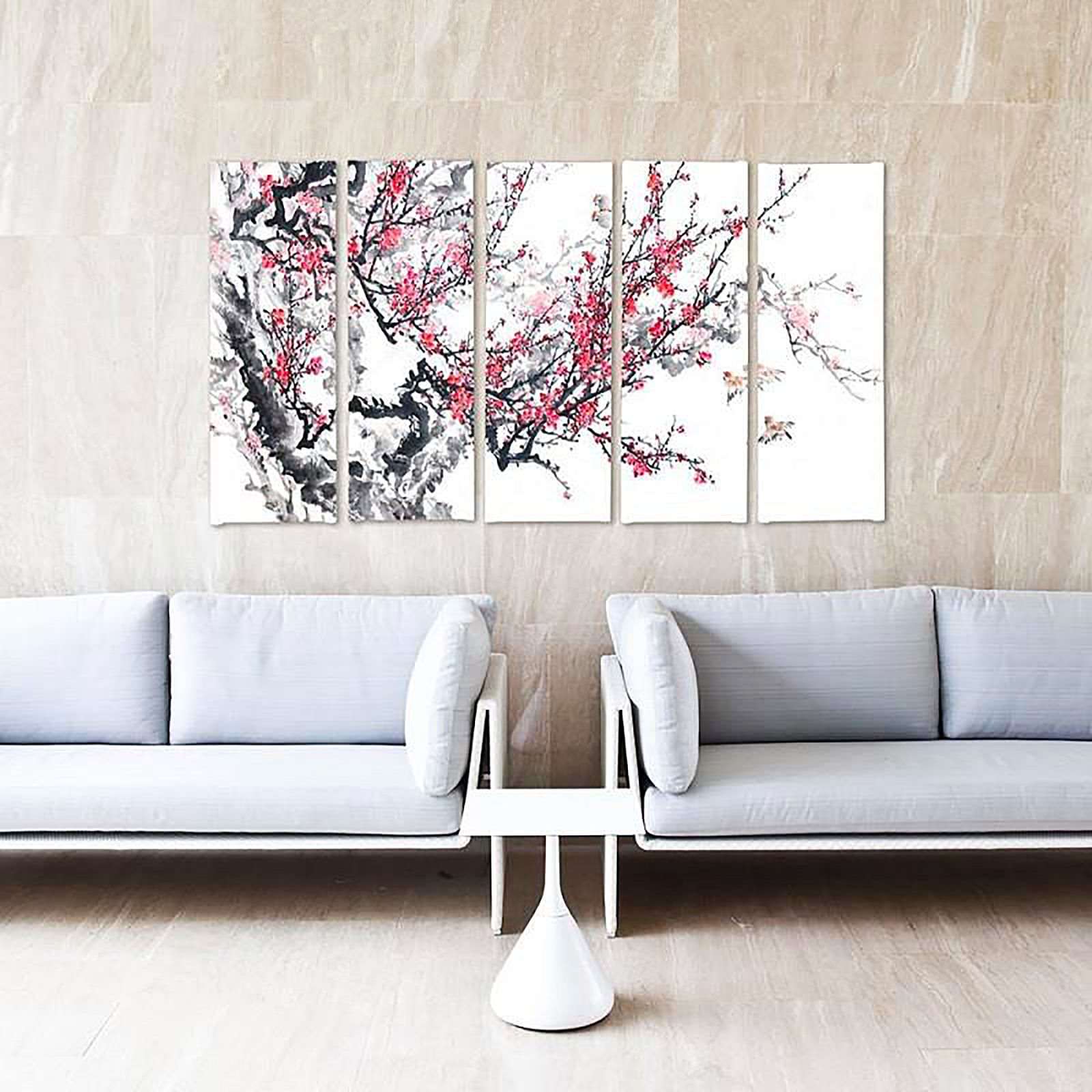 Tableau cerise japonaise - 250 x 120 cm - 5