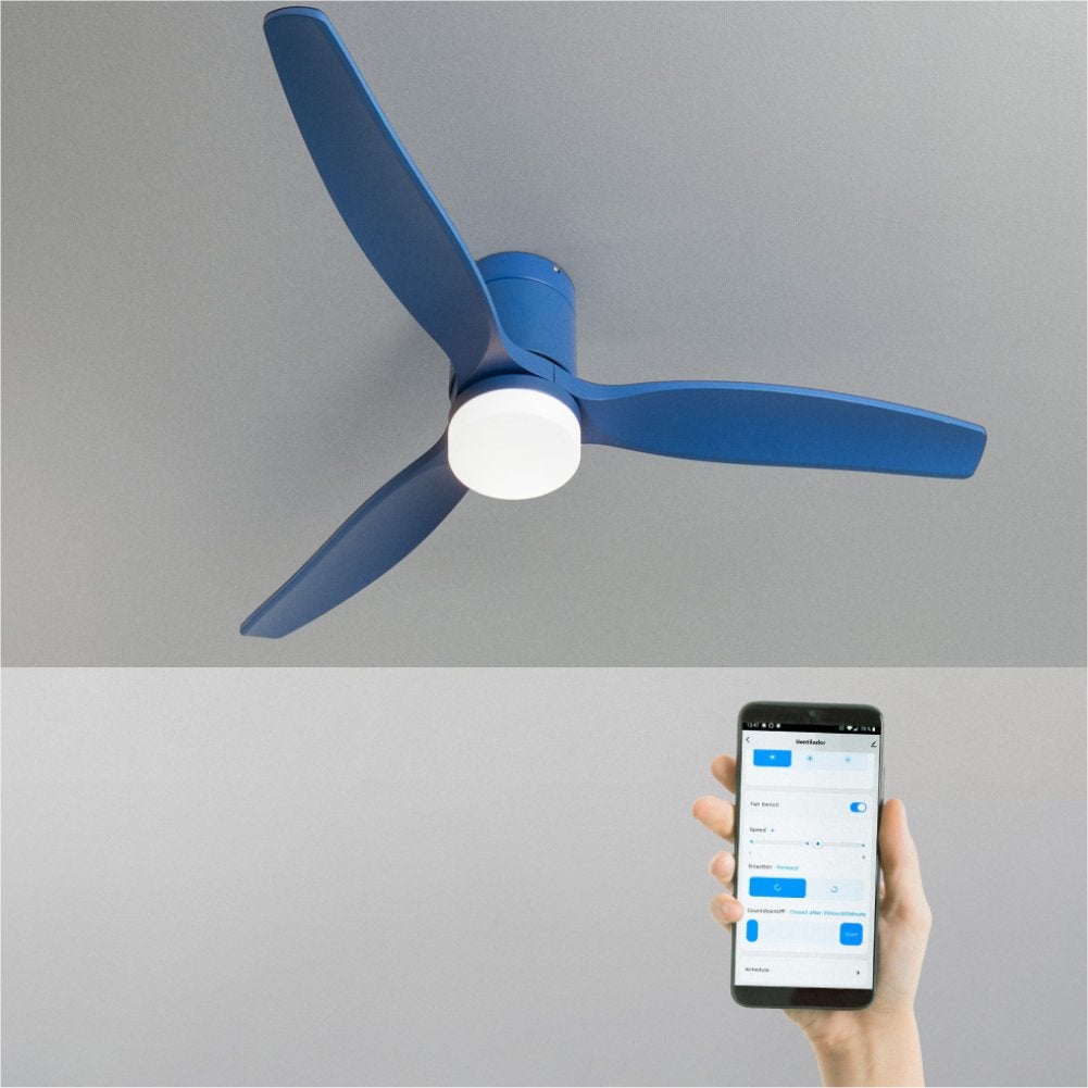 CREATE - WIND CALM - Cichy wentylator sufitowy 40W z technicznymi łopatkami ABS w różnych rozmiarach -