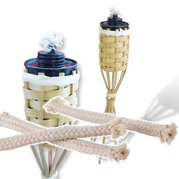 3 Rotoli Di Stoppino Piatto In Cotone Per Lampade A Olio E Petrolio – 2mm X 1 Metro Cad. – Ricambio