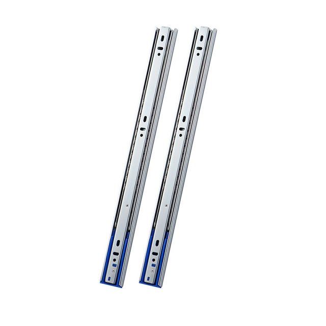 Glissières de tiroir en acier avec revêtement blanc 30,5 cm
