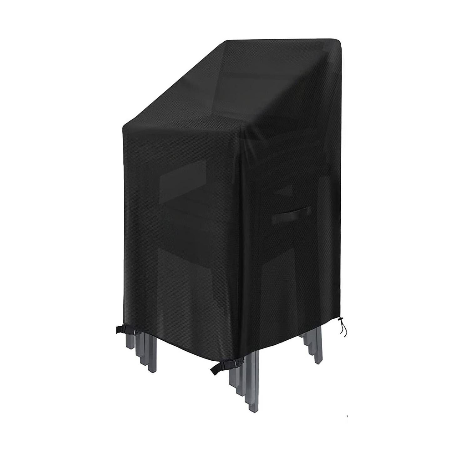 Pokrowiec na krzesło ogrodowe 210D Oxford - wodoodporny, odporny na promieniowanie UV i wiatr z systemem mocowania