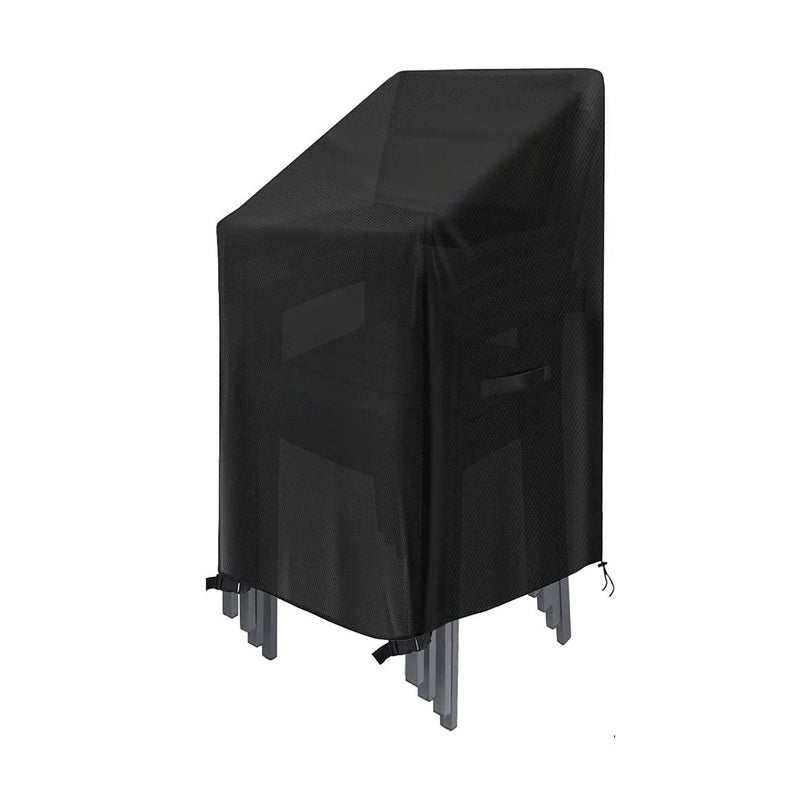 Pokrowiec na krzesło ogrodowe 210D Oxford - wodoodporny, odporny na promieniowanie UV i wiatr z systemem mocowania