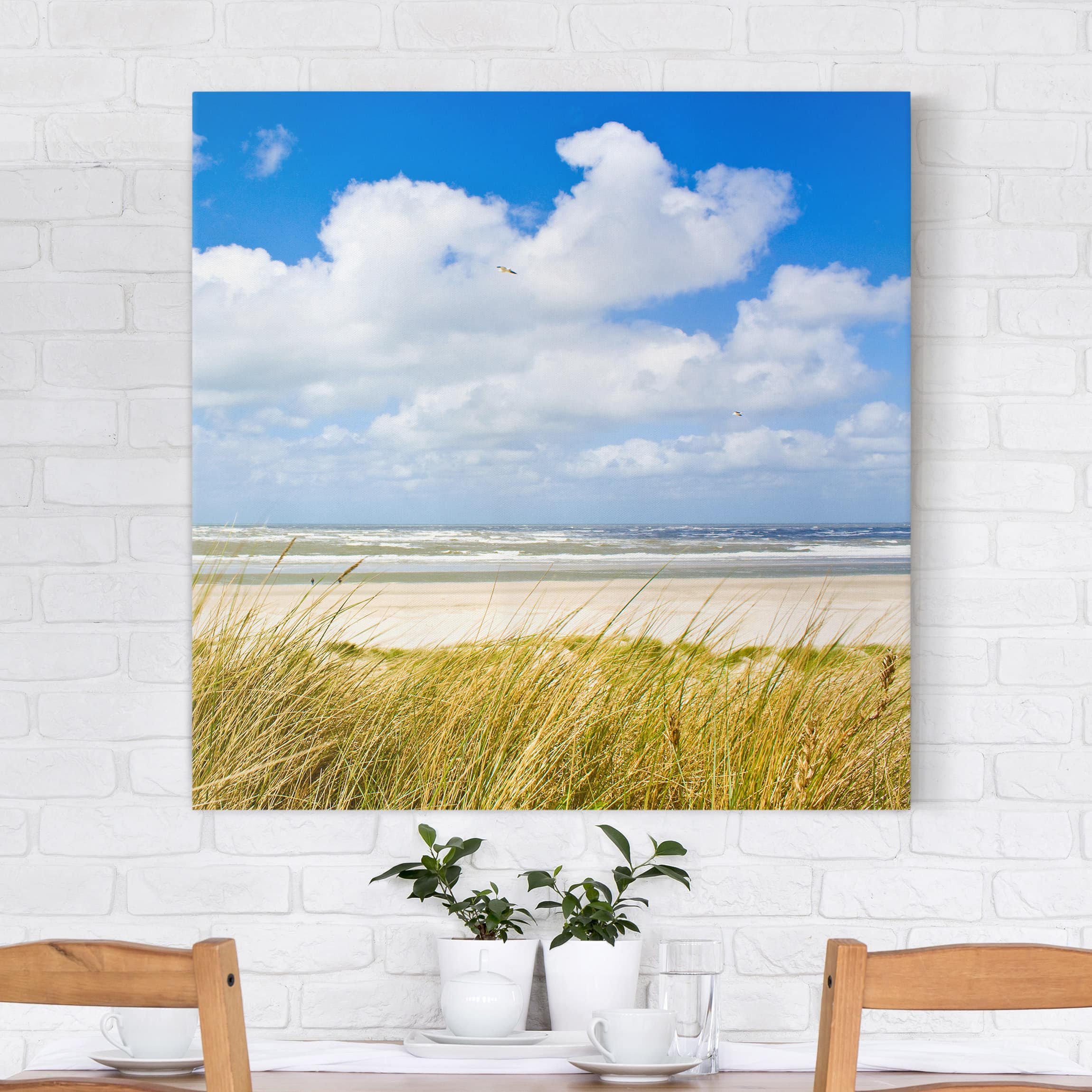 Tableau Déco Impression Sur Toile Intissé - Motif Plage Mer - Réf. C-A-0049-b-b