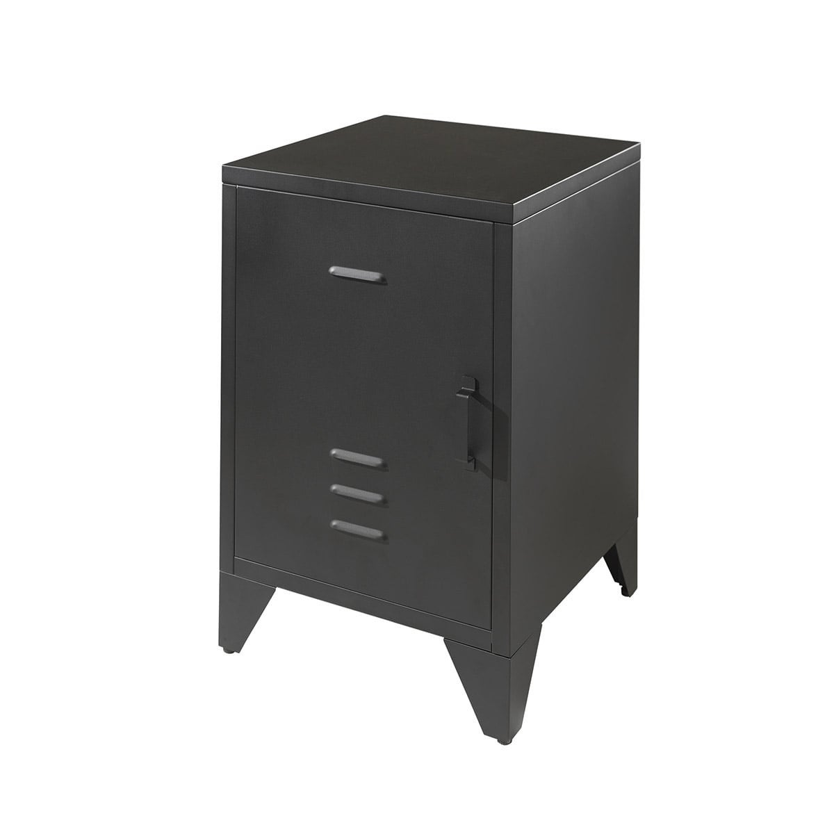 Casier 1 Porte Industriel Black En Métal - Noir URBAN LIVING Pas Cher