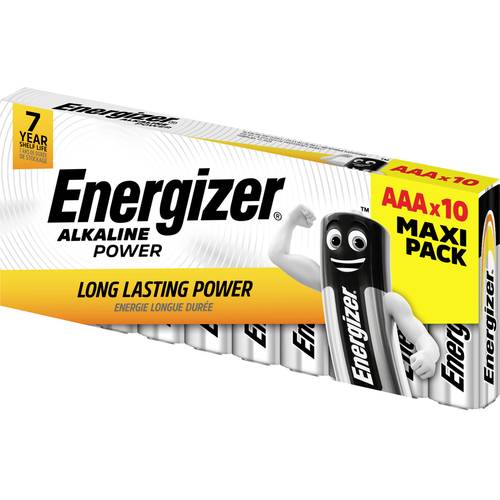 Bateria alkaliczna Energizer AAA zestaw 10 sztuk długotrwała antywyciekowa