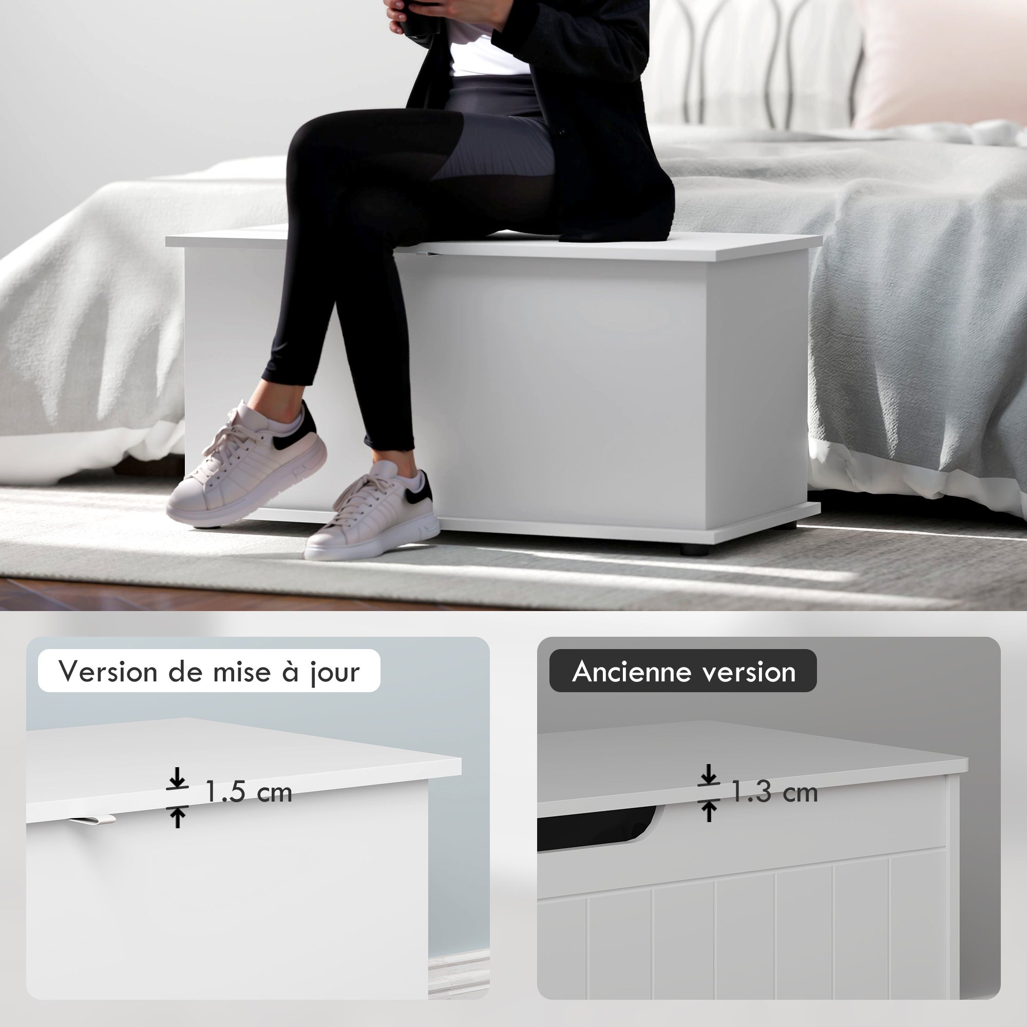 Coffre de rangement Panneaux de particules HOMCOM - 7