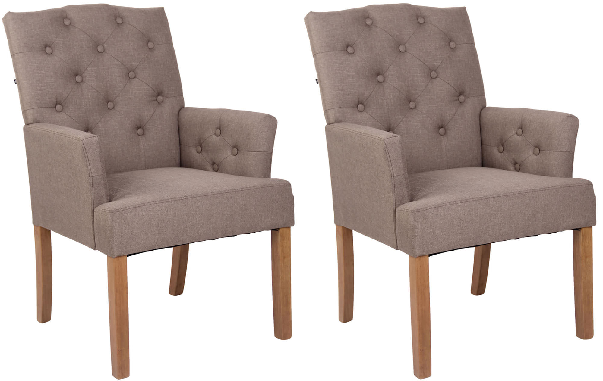 Set De 2 Butacas De Salón Sugar Gris topo|Antiguo claro | Leroy Merlin