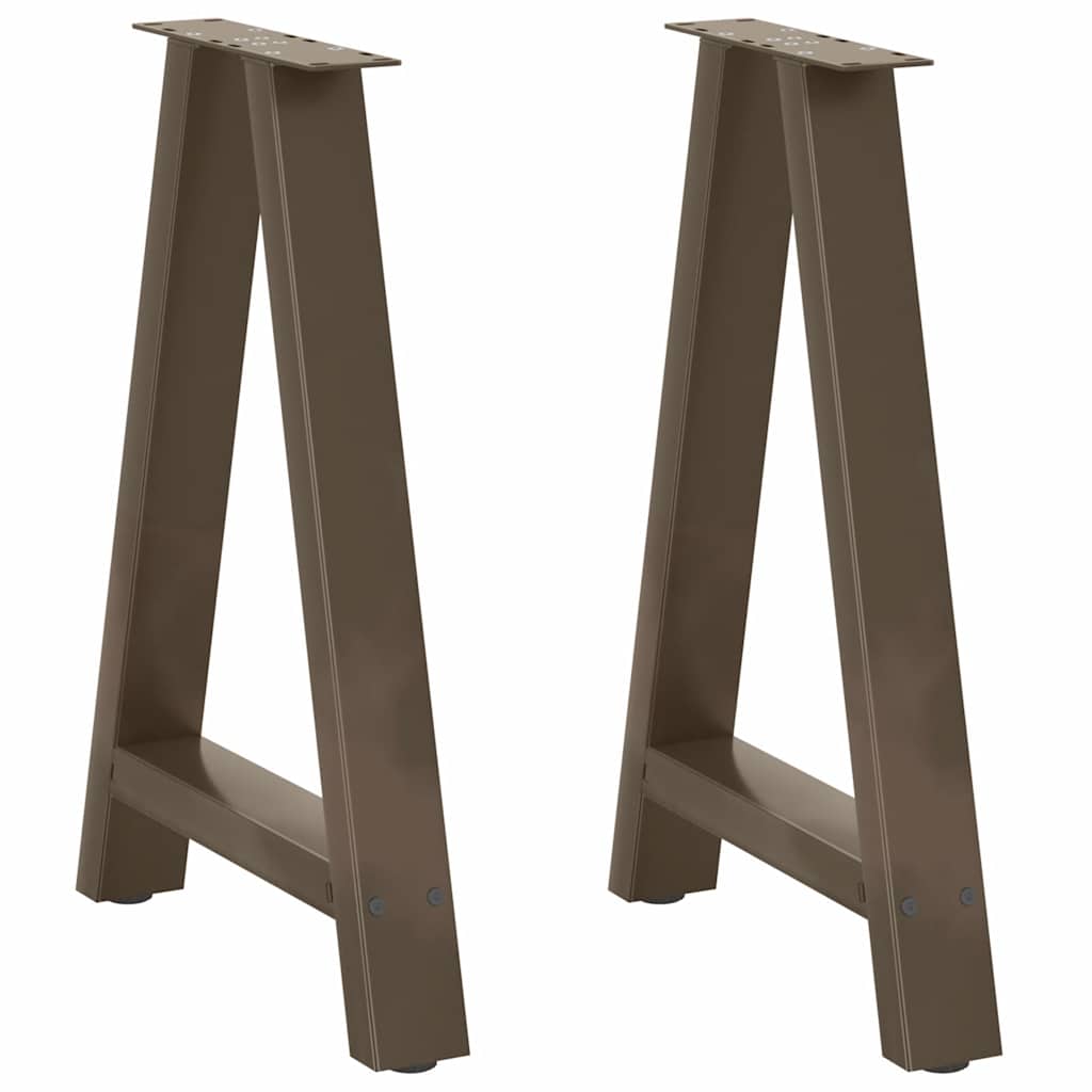 Nogi do stołu jadalnego w kształcie litery A 2 szt. 60x(72-73) cm Stal vidaXL