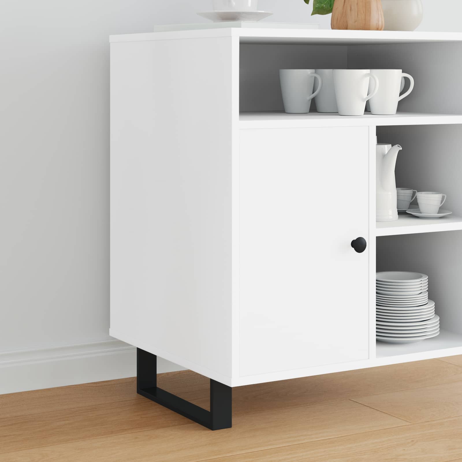 Patas de muebles 12 pcs negro 311 x 40,5 x 100 mm hierro vidaxl