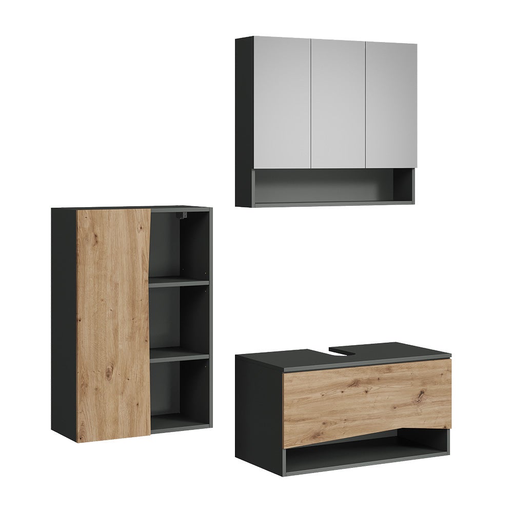 Vicco Zestaw mebli łazienkowych Willow, Rzemieślnik, 3 części