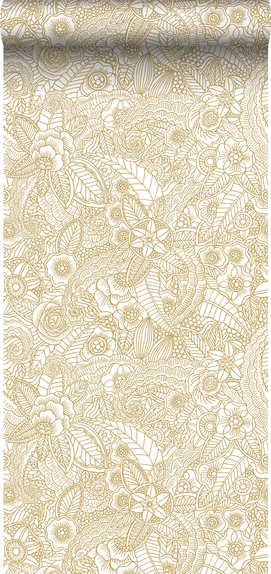 Papier Peint Intissé Erismann Elysium 10470-18, Fleurs Vert, 0.53 X 10.05 M, NEUF