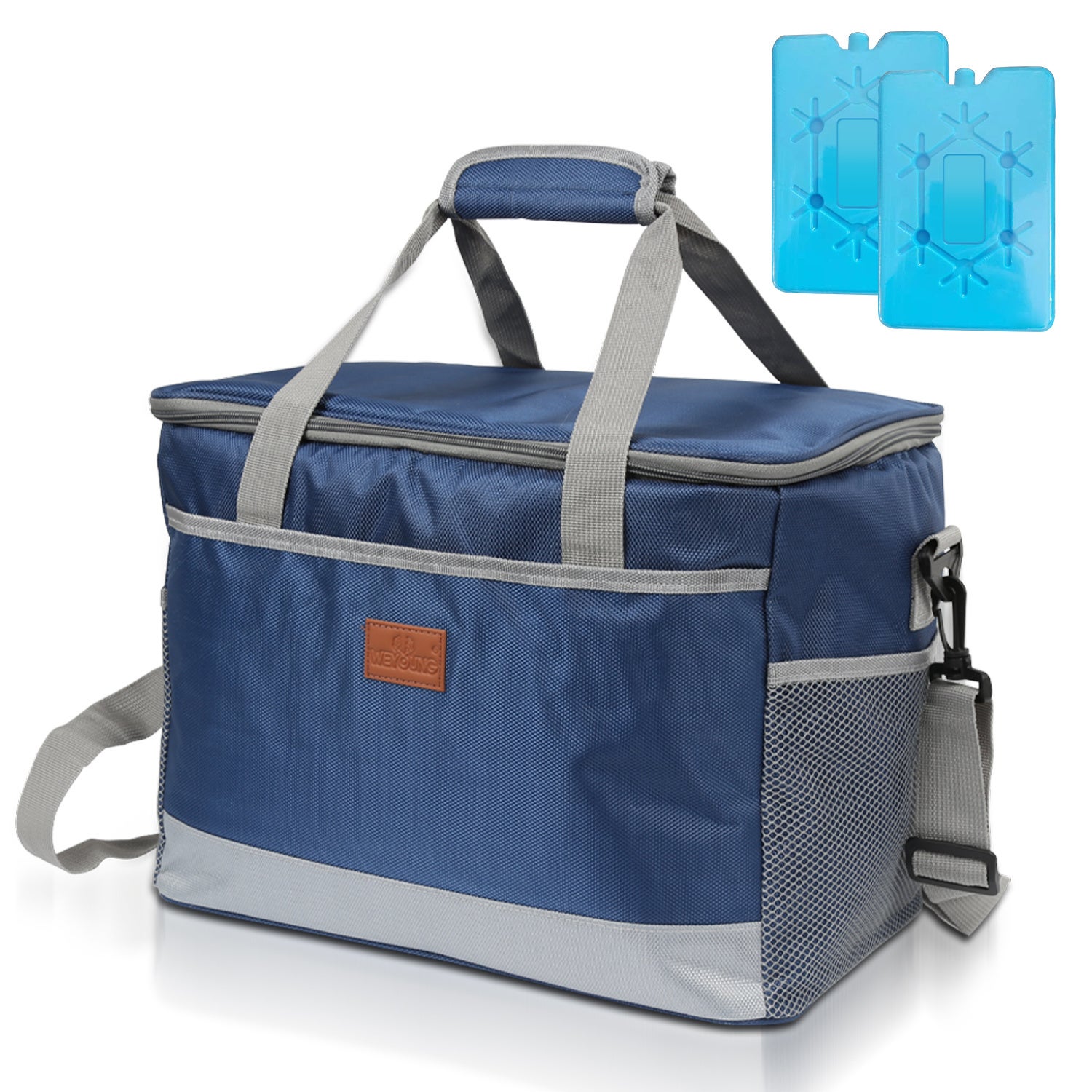 Sac isotherme 25l - bolsa de almuerzo impermeable - pligable - gran capacidad para trabajo, viaje, playa, picnic, camping - azul