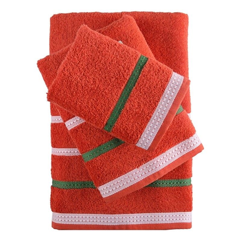 Serviettes De Toilette Coton Avec Nœud – Ensemble Absorbant Et Doux, Différentes Tailles Et Couleurs | Lavable 60°C, Qualité Öko-Tex