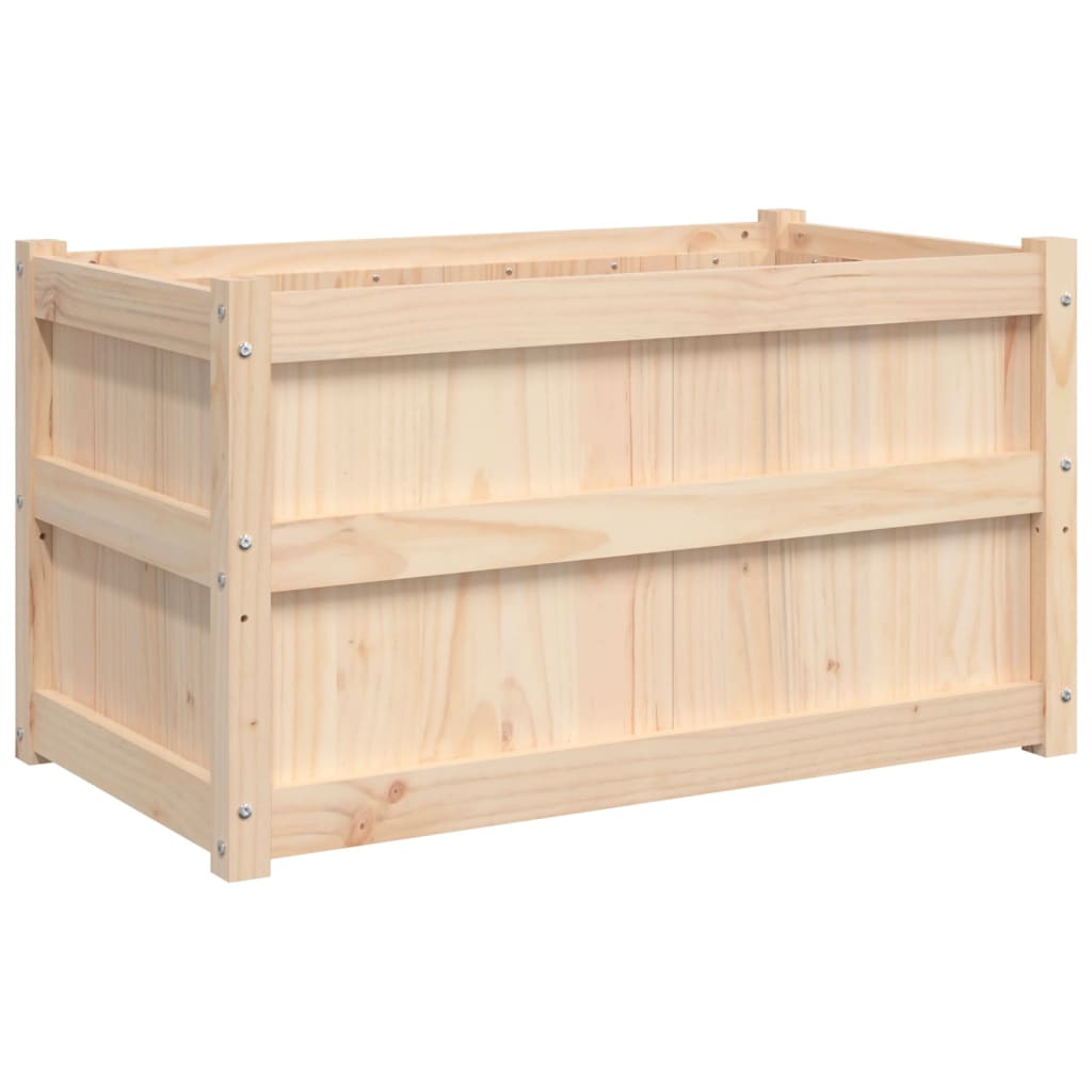 Lot de 2 Jardinières - Bac à Fleurs - Pot De Fleurs bois de pin massif n2218l - 7