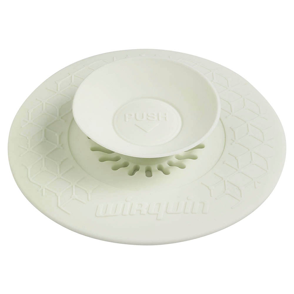 Bouchon universel 2 en 1 pour évier, lavabo et baignoire WIRQUIN Uppy blanc - 6