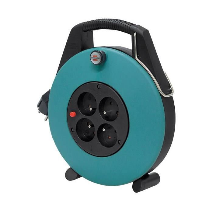 Enrouleur de câble Confort-Line CL-X avec 4 prises - 10m H05VV-F 3G1,0 Noir/Vert - 6