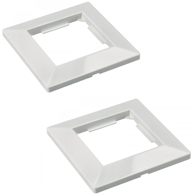 Jandei Pack x2 Cadre 1 module polycarbonate blanc