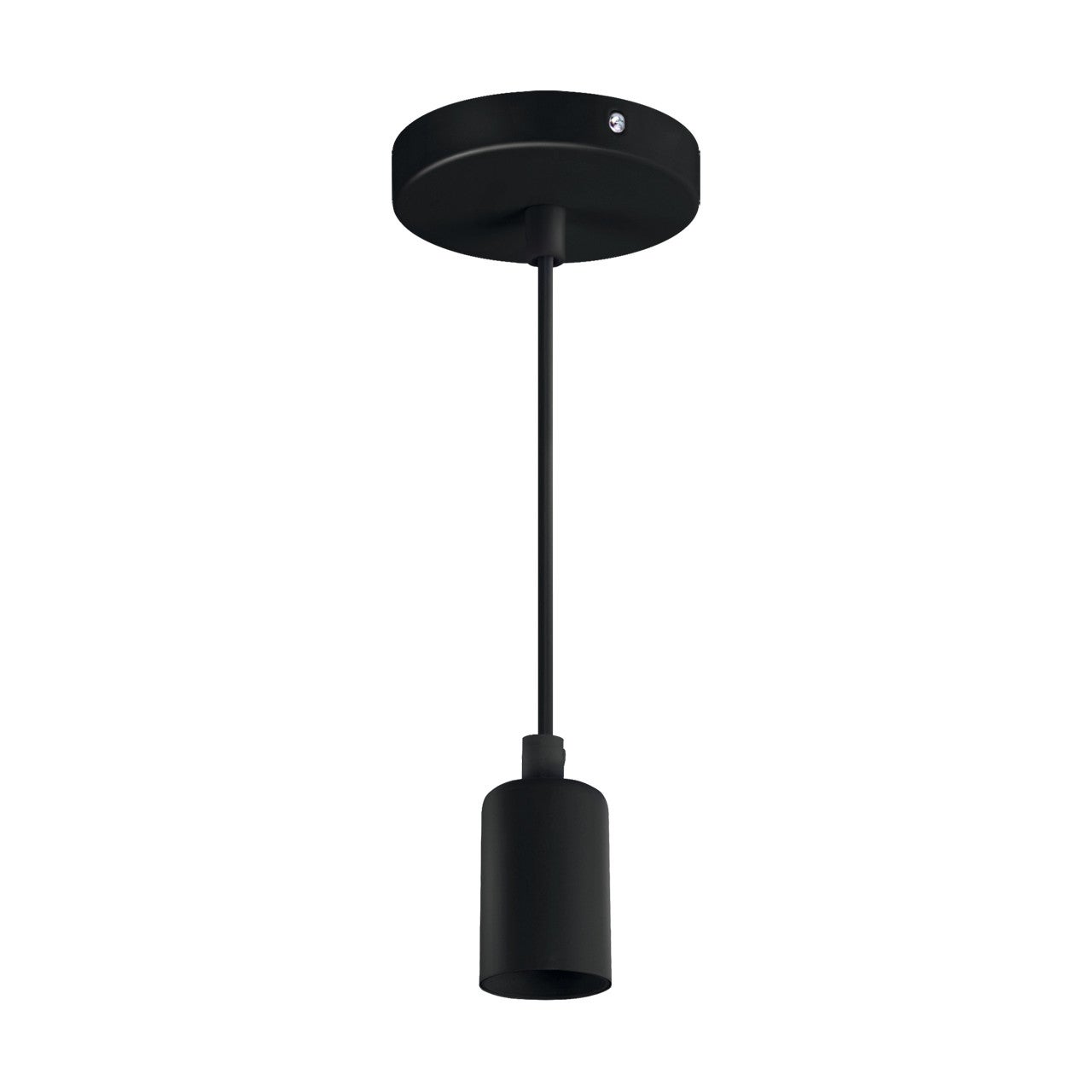 Lampa wisząca Uno czarna 1xE27x40W minimalistyczna wym: 100 x 9,8 x 9,8 cm metal Struhm