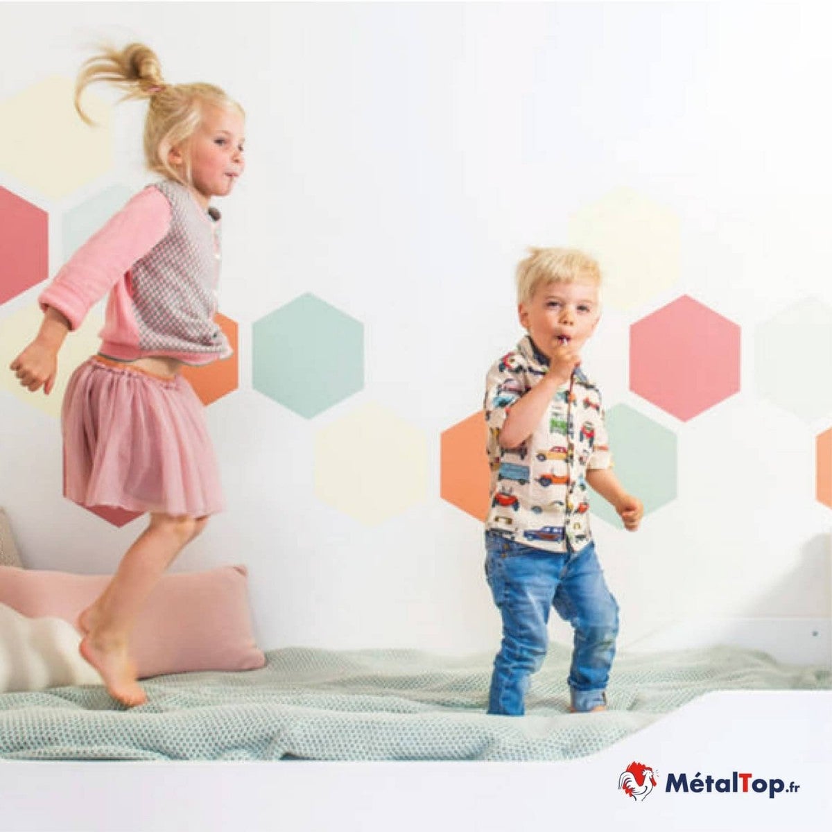 Peinture Chambre Enfant - Metaltop - Bleu acier - RAL 5011 - Pot 15L - 3