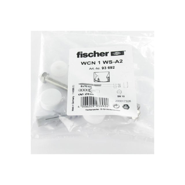 KIT Fixation WC Vis Laiton 6X70 Fischer-1 pièce