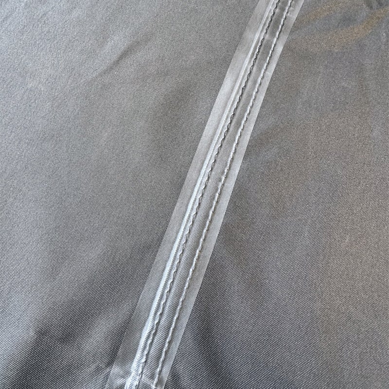 Voile d'ombrage 4 x 4 x 5,66 m imperméable 220g/m² Haute densité - Tissu déperlant - Gris ardoise - 6