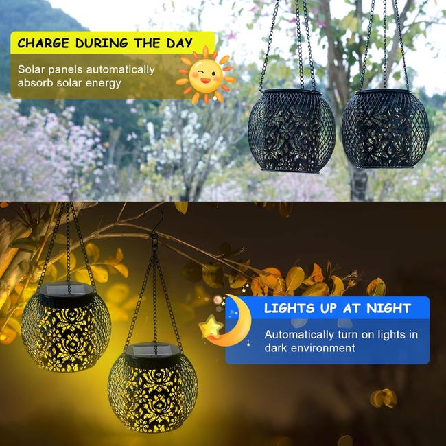 Lampada Solare da Esterno Giardino Sospesa Lanterna Solare da Esterno Luce Solare Esterno Metallo Lampada Solare Balcone per Portico Cortile Giardino | Leroy Merlin Lampada Solare da Esterno Giardino Sospesa Lanterna Solare da Esterno Luce Solare Esterno Metallo Lampada Solare Balcone per Portico Cortile Giardino | Leroy Merlin