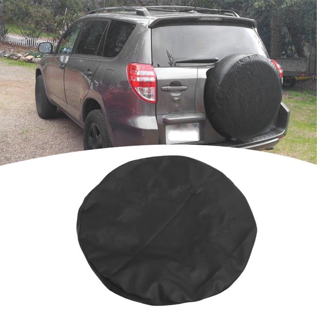 Housse De Pneu De Secours Réglable - Protection Contre Poussière Et Saleté Pour Voiture, SUV, Camionnette - Taille S (33-45,7 Cm) Et L