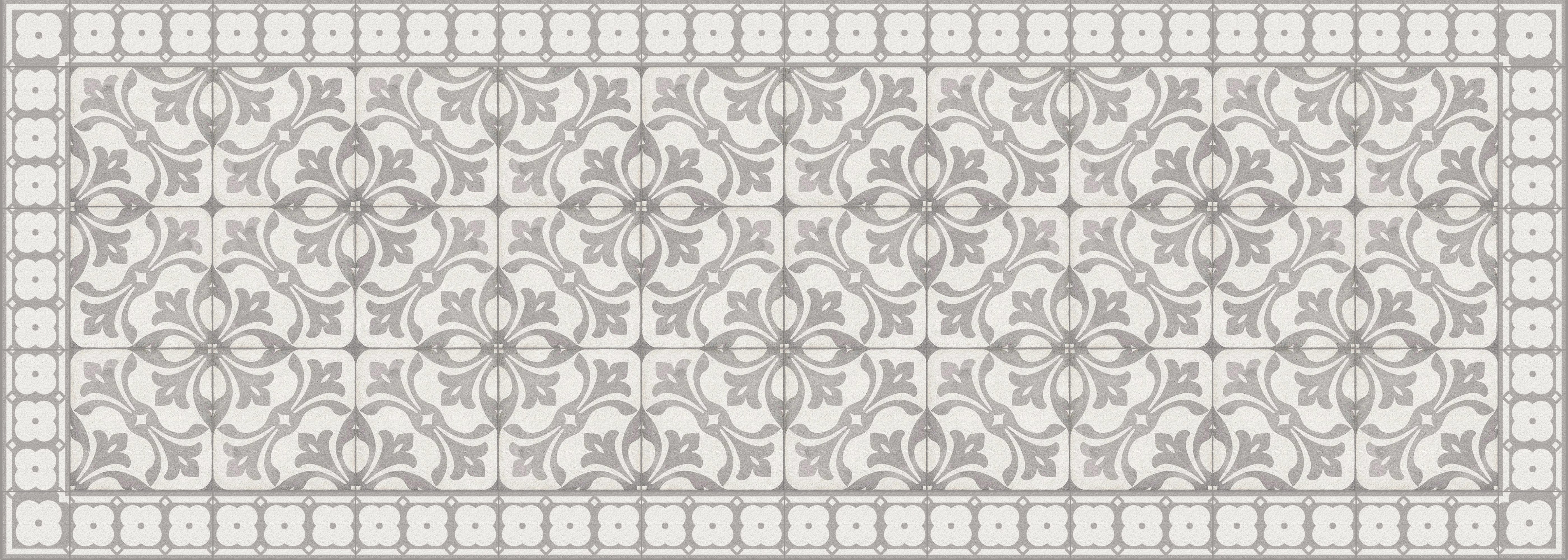 Winylowy dywan Ninette 50x140 cm - antypoślizgowy dywan z PVC, gładki nadruk, winylowy dywan do kuchni lub salonu, zmywalny